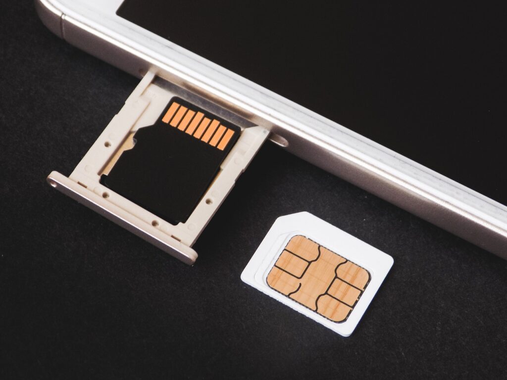 sim card, card, memory